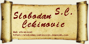 Slobodan Cekinović vizit kartica